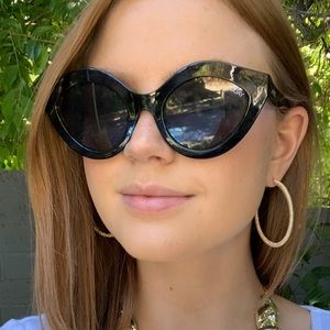 Quay Australia black cat eye sunglasses